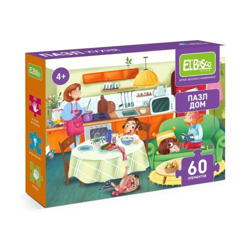 пазлы дом кухня 60 элементов Пазлы Дом Кухня 60 элементов