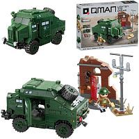 Конструктор Qman серия WORLD WAR II Военная бронированная машина, 492 детали