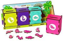Сортер WoodlandToys Комодик Юрский период 133108