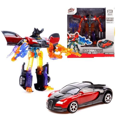 Робот-машина, в комплекте оружие, коробка