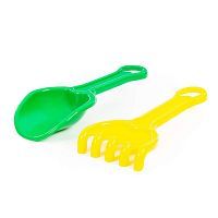 Набор для песочницы ПОЛЕСЬЕ №322 совок №10, грабли №10