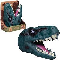 Игрушка на руку Junfa Голова динозавра сине-зеленая
