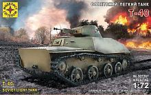 Модель Советский  лёгкий танк Т-40  1:72