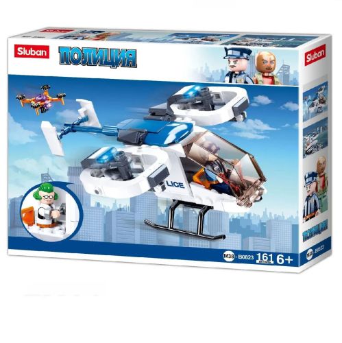 Конструктор Sluban Полиция Вертолет 161 деталь фото 5