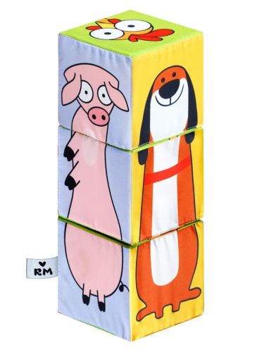 Мягкая игрушка Мяшечки кубики Домашние животные фото 3