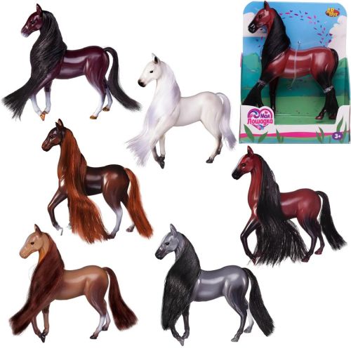 фигурка junfa лошадка 6 цветов 10x4x12.5 см Фигурка Junfa Лошадка 6 цветов 10x4x12.5 см