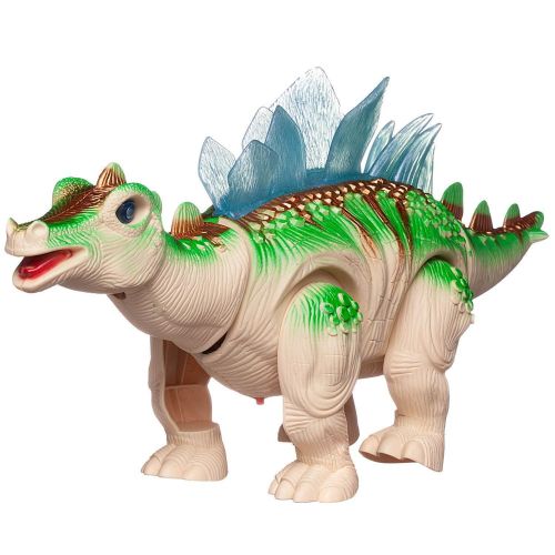 Динозавр Junfa Стегозавр, электромеханический, откладывает яйца, свет, звук фото 6