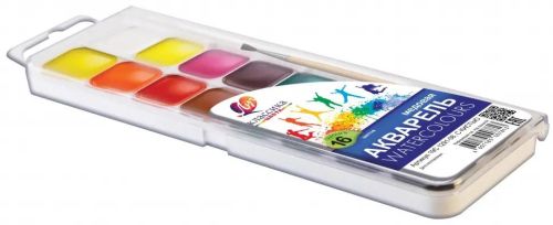 акварель "классика" 16 цветов, с кистью фото 4 Акварель "Классика" 16 цветов, с кистью фото 4