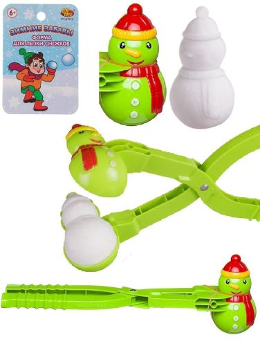 abtoys снежколеп снеговик (размер снежка11,5х6см) 38см зеленый ABtoys Снежколеп Снеговик (размер снежка11,5х6см) 38см зеленый