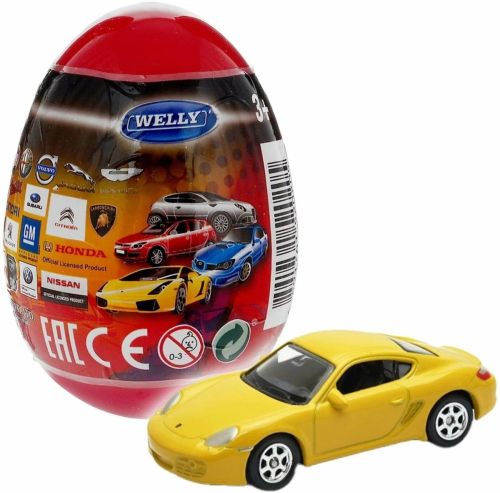 Машинка-сюрприз в яйце Welly масштаб 1:60 металлическая 22A1 в ассортименте фото 6