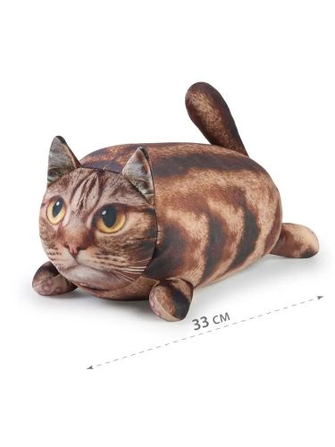 Мягкая игрушка СмолТойс Котенок-валик 33 см