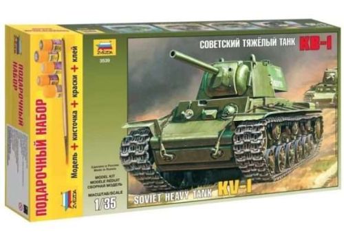 Сборная модель ZVEZDA Тяжелый советский танк КВ-1 (3539ПН) 1:35