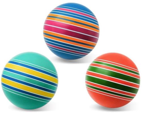 Мяч детский 20 см Серия Полосатики ручное окрашивание в ассортименте
