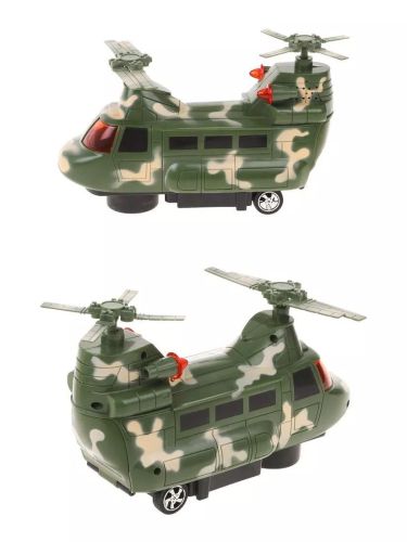 Военно-транспортный вертолёт со светом и звуком в ассортименте 200712031 фото 2