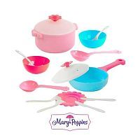 Набор посуды Mary Poppins Зайка 39325 розовый/белый/голубой