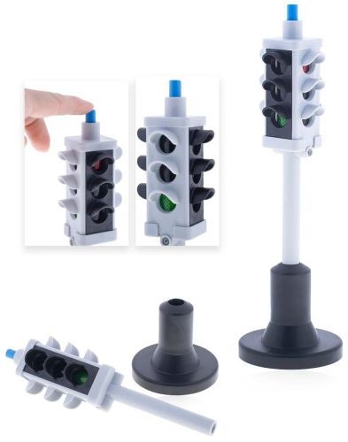 Игрушечный Светофор Форма с механической кнопкой 23 см С-157-Ф фото 2