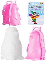 ABtoys Снежколеп Пингвин 3D розовый 16х12х22 см