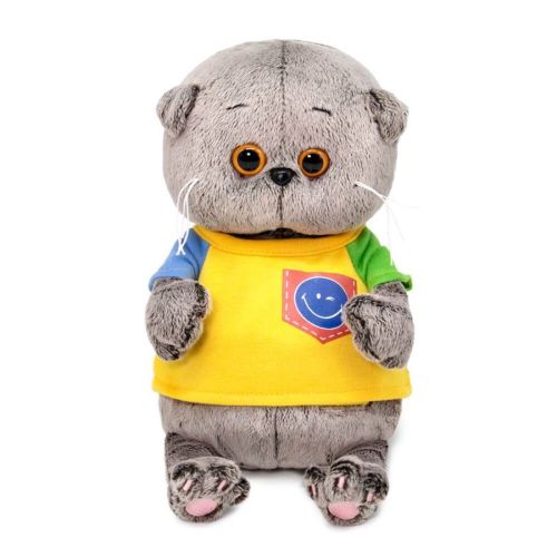 Басик BABY в футболке со смайликом 20 см