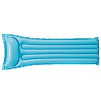 Матрас надувной INTEX Economats матовый голубой, 183x69 см