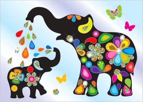 Клеvер Набор для изготовления картины Слоники (АС 19-227)