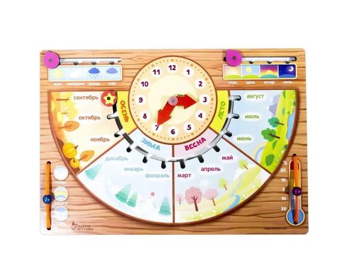 обучающая доска мастер игрушек "календарь природы" Обучающая доска Мастер Игрушек "Календарь природы"