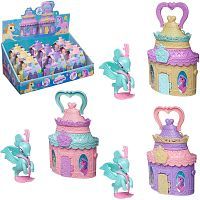 Домик для единорога (в комплекте с единорогом), в ассорт 3 вида