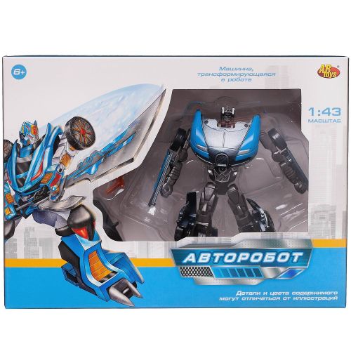 робот-трансформер abtoys авторобот черно-голубой, 1:43 фото 6 Робот-трансформер Abtoys Авторобот черно-голубой, 1:43 фото 6