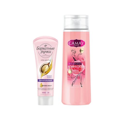 CAMAY Подарочный набор camay+бархатные ручки красота и уход (250+80мл) фото 5