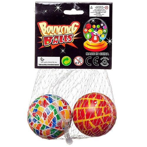 Мячик Junfa-попрыгунчик 4см "Разноцветный", набор 2шт, цвета в ассортименте фото 3