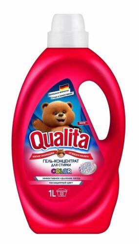 QUALITA Гель для стирки для ЦВЕТНОГО белья 1000мл