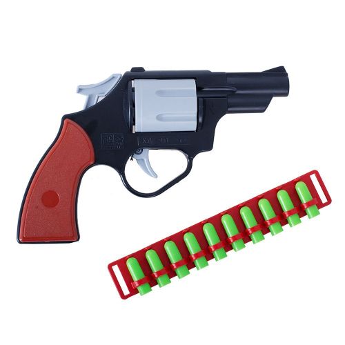 игрушка револьвер 18,5 см с патронами форма с-82-ф Игрушка Револьвер 18,5 см с патронами Форма С-82-Ф