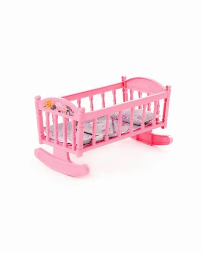 полесье кроватка-качалка №4 8 элементов, розовая ПОЛЕСЬЕ Кроватка-качалка №4 8 элементов, розовая