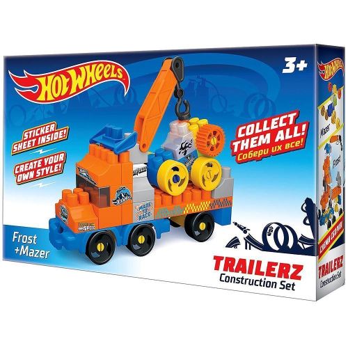 Конструктор Hot Wheels Trailerz Frost + Mazer, 42 элемента