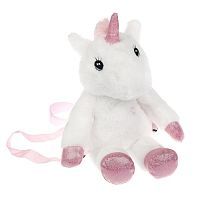 Fluffy Family Рюкзак-игрушка Единорог, белый