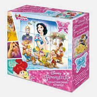Кубики Принцессы (без обклейки) 9 шт Дисней
