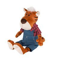 Мягкая Игрушка Maxitoys Luxury Тигр Глеб в Штанах и Клетчатой Рубашке 27 см