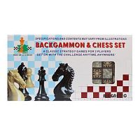 НИ 2в1 шахматы, шашки, игр.поле 25*24.5см, кор.