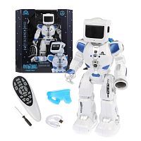 Робот р/у, свет, звук, русс.озвуч., аккум.встроен., USB шнур, эл.пит.ААА*2шт.не вх.в комплект, коробка