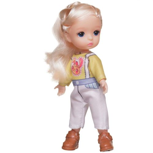 кукла junfa 13 см в желто-белом комбинезоне фото 3 Кукла Junfa 13 см в желто-белом комбинезоне фото 3