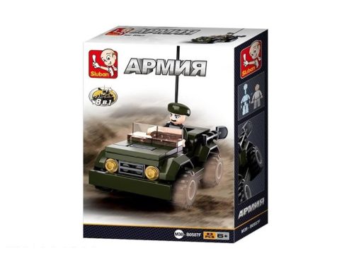 конструктор sluban армия военный джип 83 детали фото 2 Конструктор Sluban Армия Военный джип 83 детали фото 2