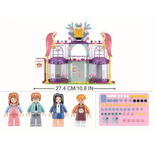 Конструктор Sluban серия Розовая мечта Летнее кафе, 361 деталь фото 2