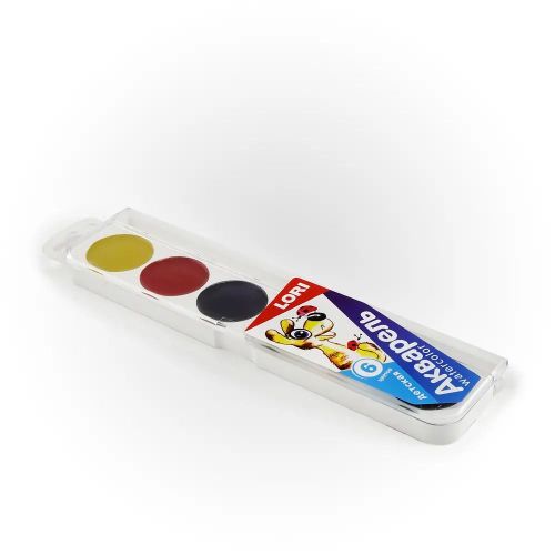 Акварель детская 6 цветов фото 2