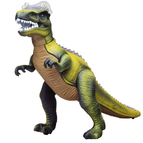Интерактивная игрушка ABtoys Динозавр на радиоуправлении, движение, световые и звуковые эффекты 43х15 см фото 3