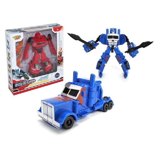 Робот-машина, в комплекте оружие, коробка