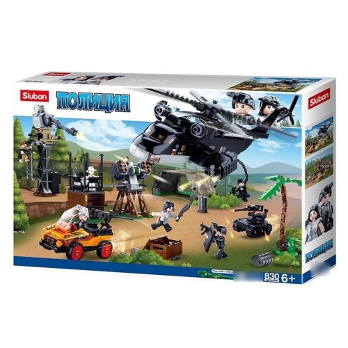 Конструктор серии Полиция, 830 дет., кор.