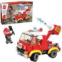 Конструктор Qman серия MineCity Пожарная машина 110 деталей