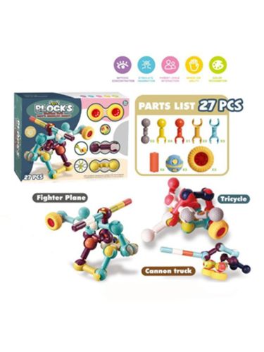 Конструктор, 27  дет., коробка