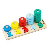 Пирамидка-сортер Alatoys Счеты ПСЧ3005