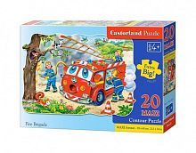 Пазл MAXI CastorLand 20 деталей Пожарная машина