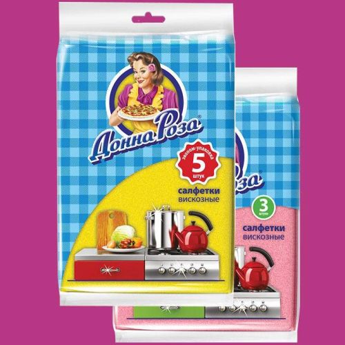 салфетки вискозные донна роза 3 шт 300*380 мм фото 2 Салфетки вискозные Донна Роза 3 шт 300*380 мм фото 2